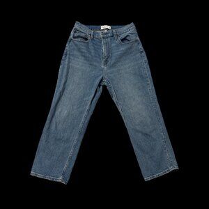 Abercrombie & Fitch ankle straight, ultra high-rise curve, 29-8